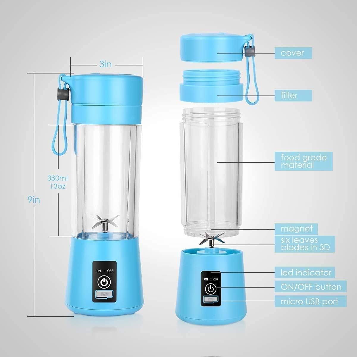 The USB Rechargeable Juicer & Mixer: Fresh Drinks, Zero Cords.